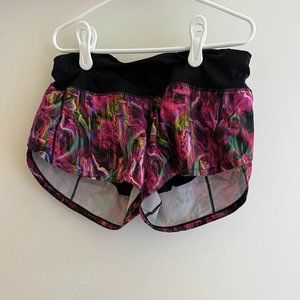 Lululemon rise up shorts size 2